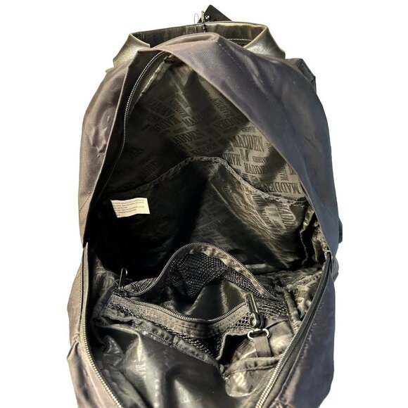 Steve Madden Black Casual Water Resistant Polyester Backpack (MM-066) 22"x18" - Picture 8 of 12